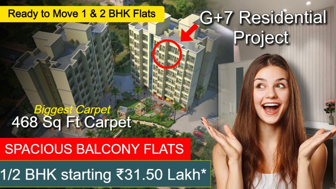 Ready to Move 1 & 2 BHK Flats⚡🔥| Biggest Carpet - 468 SQ. FT | New Project Review | 7021988393