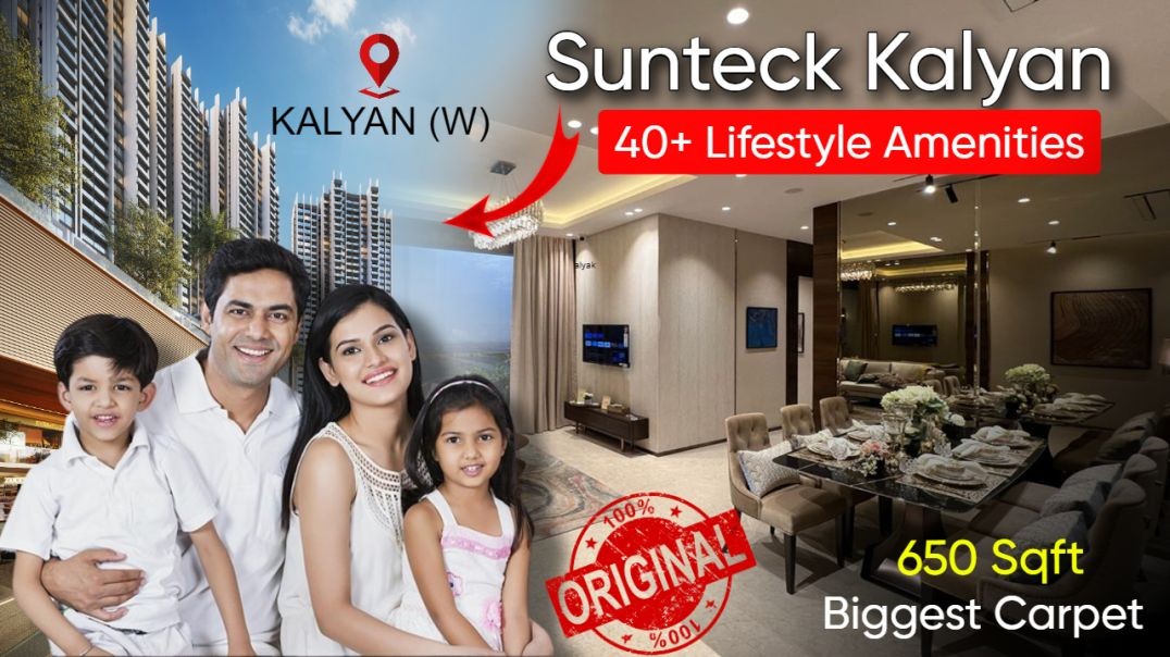 ⁣Sunteck kalyan🥳🔥| Lavish 2, 3 BHK Homes🏡| New upcoming Ultra Luxury Project Kalyan | Call 7021988393