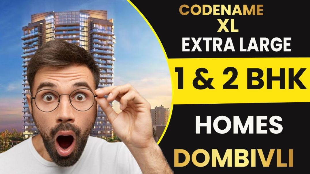 ⁣Codename Xl  Luxury 1 BHK Flats In  Dombivli