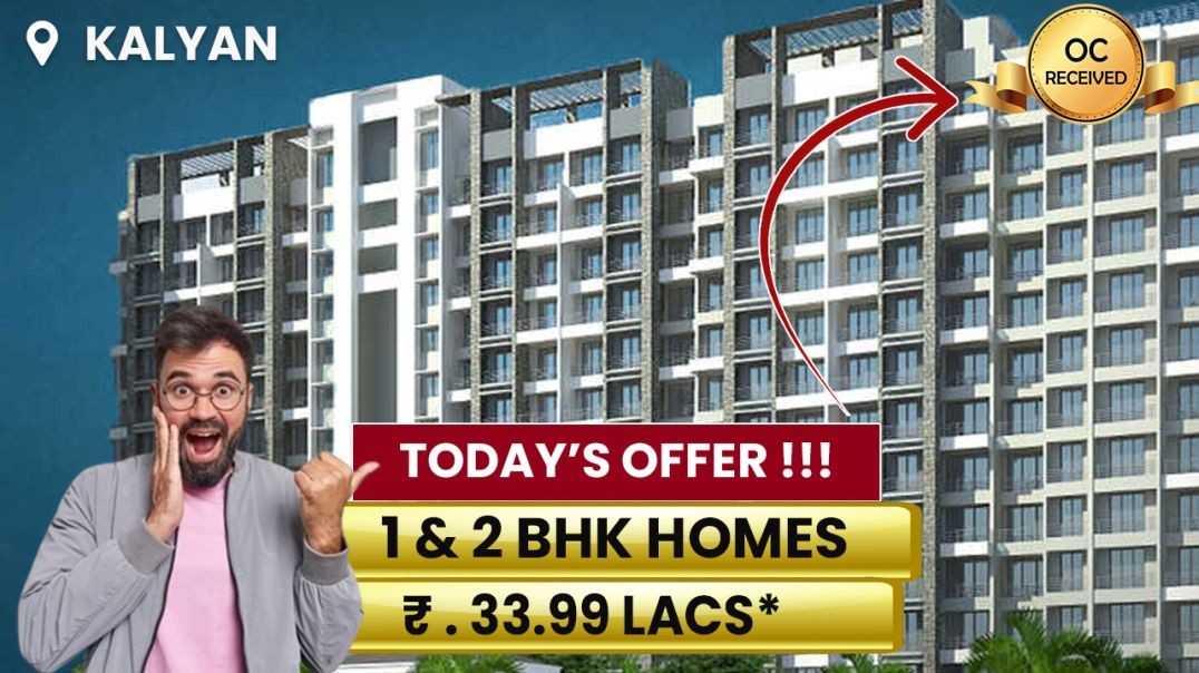 ⁣1 bhk flat in kalyan west ready to move