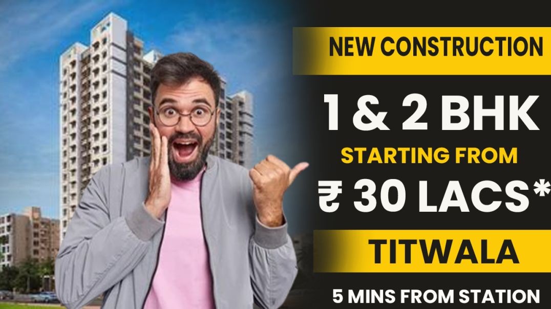 ⁣titwala 1 bhk flat price near railway station | Call 9022112222