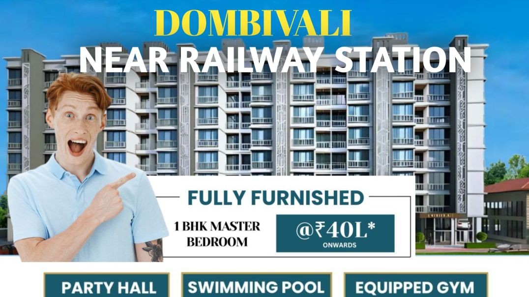 ⁣1 bhk flat in dombivli near station new construction