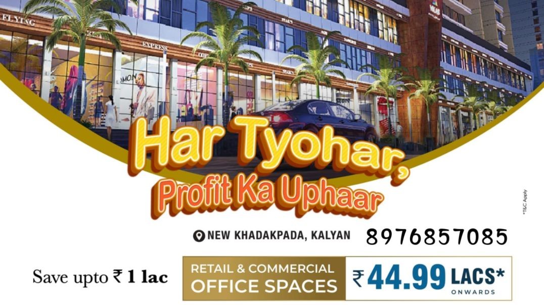 Book your dream Specious 1 & 2 BHK at Khadakpada DB Chouk Starting from Just 45.45* Lakhs Onward