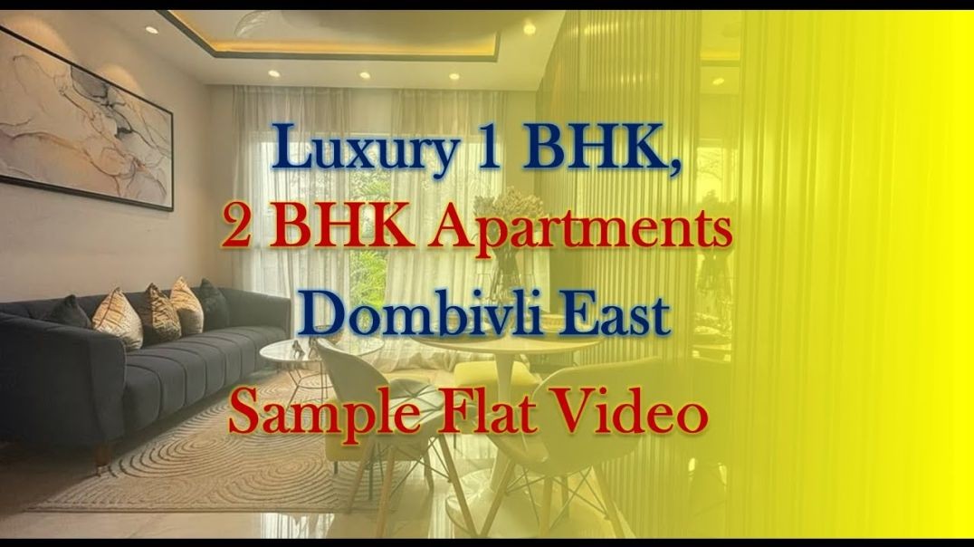 ⁣1 BHK Flats in Dombivli West for Sale 🏡 | Luxury Living in Dombivli 💎 | Call Now 📞: 7021988393