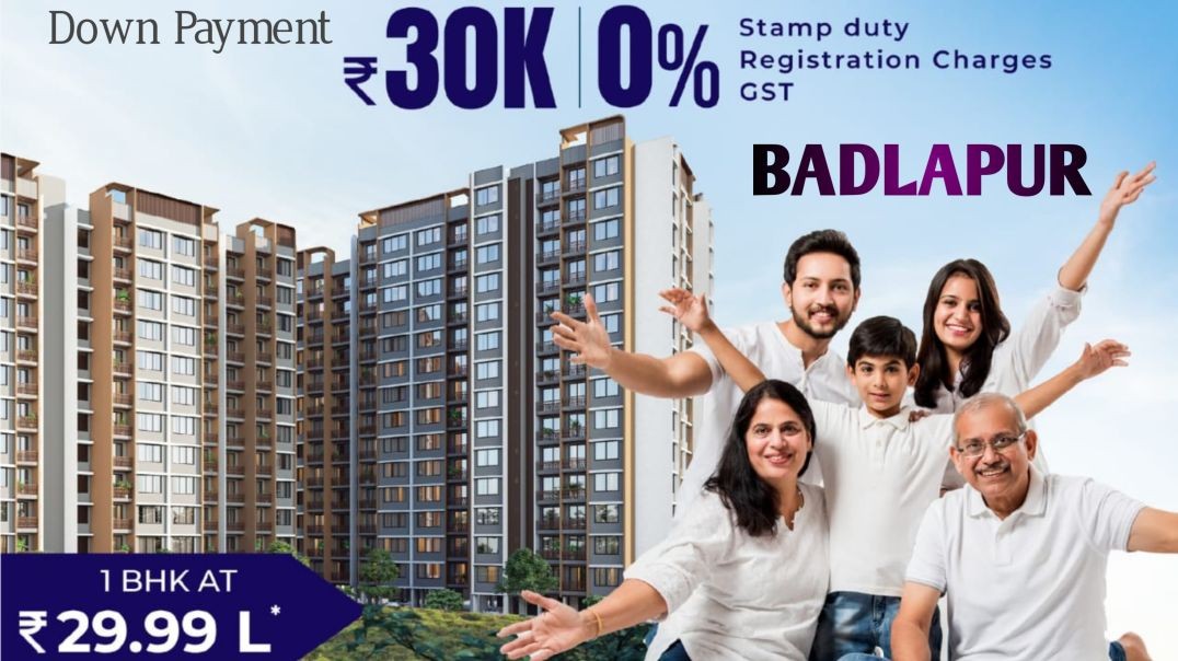 ⁣स्टेशन से वॉकिंग डिस्टेंस पे Chikloli  railway station | 1 And 2 BHK Flat in Badlapur near Railway S