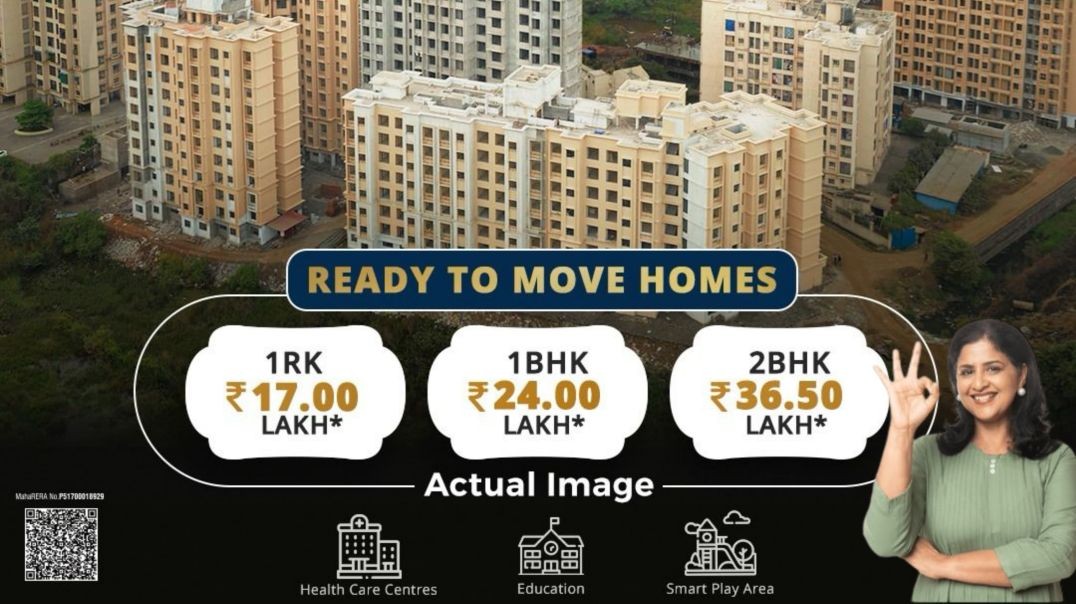 ⁣Best in budget ready to move flats. Panvelkar Group,Badlapur.